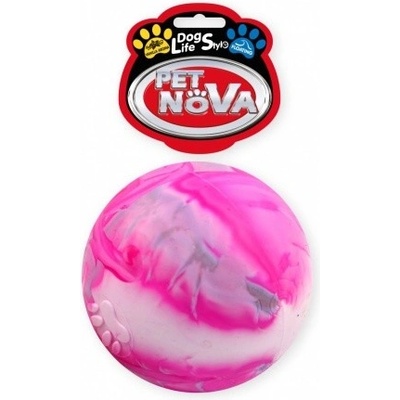 Pet Nova Gumová vícebarevná koule 8 cm JUPIRER