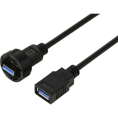 TRU COMPONENTS TC-E10T-FT3-PWF/MU3-NWA-0.5PV-S TC-13543604 USB konektor 0.5 m, 1 ks
