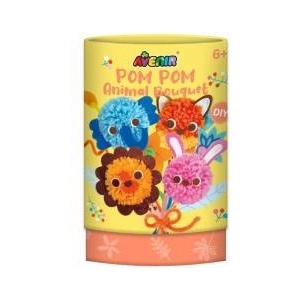 AVENIR Pom Pom Bouquet with Pompoms Animals