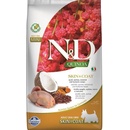 Granule pre psov N&D dog Quinoa GF Adult mini, skin & coat, quail & coconut 2,5 kg