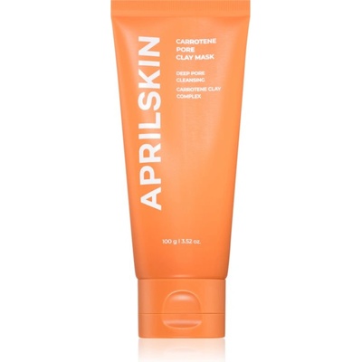 APRILSKIN Carrotene IPMP Quick Dry Pore Tightening Clay Mask почистваща глинена маска за лице за разширени пори 100 гр