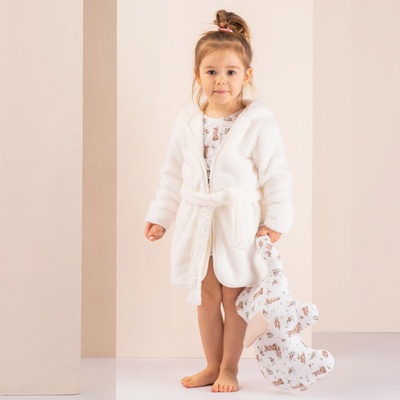 Dětský župan se zipem krémový – Zbozi.Blesk.cz