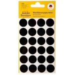 Avery-Zweckform Етикети Ф18мм, 96 броя, черни