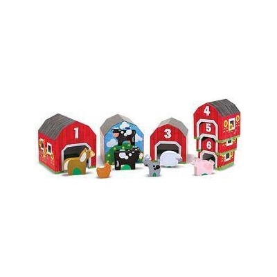 Melissa & Doug Дървени къщички с животни за ориентация, 12434 Melissa and Doug, 000772124348