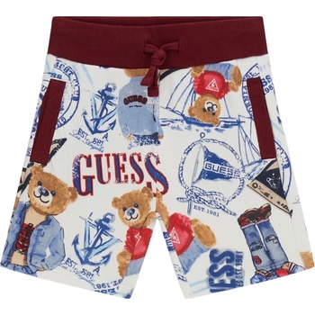 Guess Детски къси панталонки Guess - Мече с дънки и щампи, многоцветни, 12 м (20261-N6RD00-KA6R4-P7HZ-12M)
