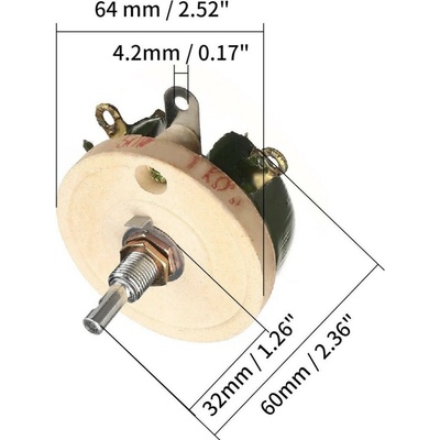 Potenciometr BC1-50W 2 kOhm, 2K0