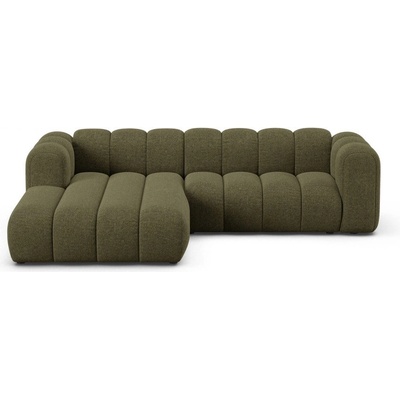 Micadoni Зелен шенилов ъглов диван (ляв ъгъл) Lupine - Micadoni (MIC_LC_M_214_F1_LUPINE4)