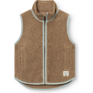 Mini A Ture Детски поларен елек Mini A Ture Kid's Matbattal Fleece vest - Otter Brown - размер 104 (EU) (703-7017-0213)