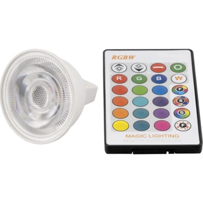 T-LED LED žárovka RGBW GU5.3 MR16 3W 60°, RGB + teplá bílá