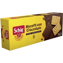 Schär Biscotti con Cioccolato sušenky bez lepku polomáčené v hořké čokoládě 150 g