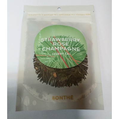 Bonthé Zelený ochutený čaj sypaný Jahoda v šampanskom 60 g