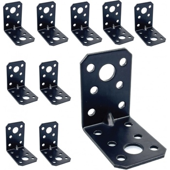 SVX Uholník s prelisom čierny 10ks 50x50x35x2mm