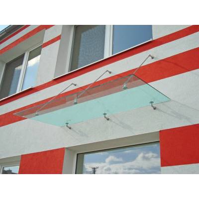 Kotvenie vrchné na sklenený prístrešok, brúsená AISI304