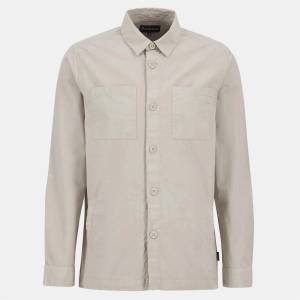 Barbour Риза с дълъг ръкав Barbour Men's Rickfell Ripstop Cotton Long Sleeve Overshirt - Mist