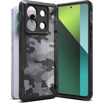 Ringke Противоударен Калъф за Xiaomi Poco X6 5G, Ringke Fusion X Camo Case, Черен (8809961785290)