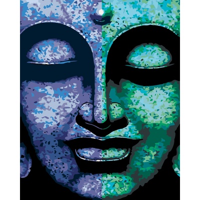 ZUTY Malování podle čísel DVOUBAREVNÝ BUDDHA 40 x 50 cm