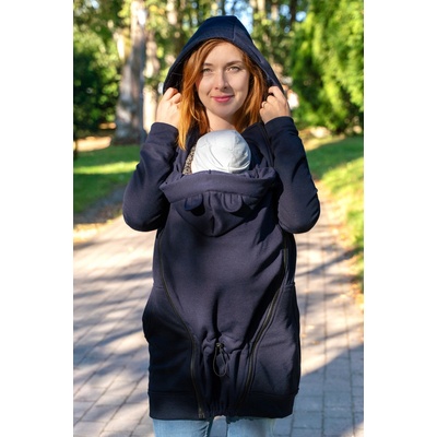 Nosicí mikina Jsem máma s kapucí tmavě modrá – Zboží Dáma