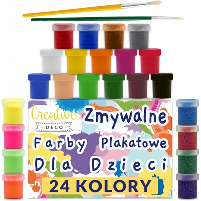 Plakátové barvy Creative Deco 24 ks x 20 ml