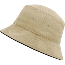 Bavlněný klobouk MB012 Khaki / černá