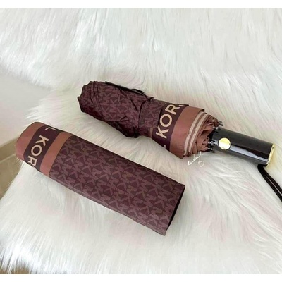 Michael Kors monogram dámský deštník hnědý