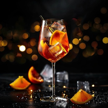 Sklenený obraz Aperol, 30 × 30 cm, GL-18366