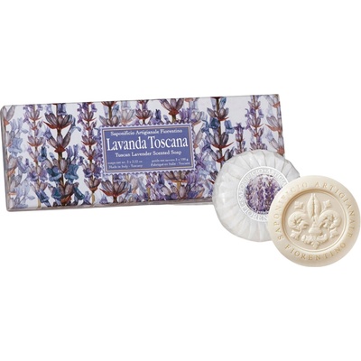 Saf Fiorentino tuhé mýdlo toskánská levandule 3 x 125 g