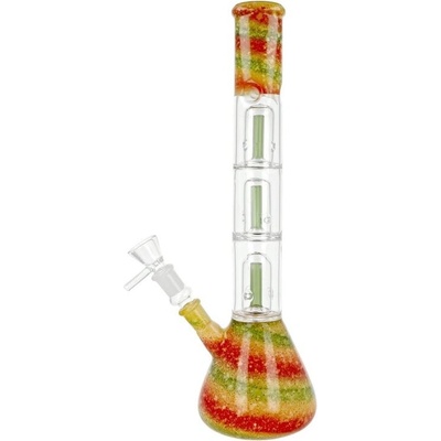 Super Heroes Skleněný bong s perkolací Beaker Rainbow 36cm – Zboží Mobilmania