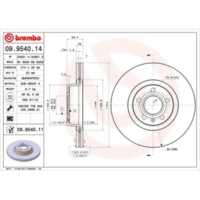 BREMBO 09.9540.11