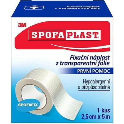 3M Spofaplast 432 2,5 cm x 5 m Fixační náplast z transparentní folie 1 ks