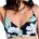 Roxy Дамско бикини горнище Roxy Women's PT Essentials Wrap Bra Bikini top - Anthracite Spring Charming (150-6336-0113)