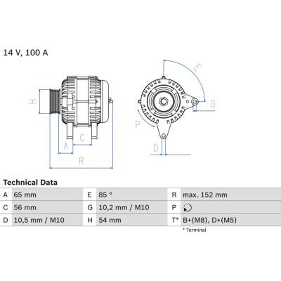 Alternátor BOSCH 0 986 047 270