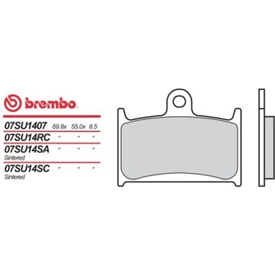 Přední brzdové destičky Brembo Yamaha 250 TZ GP 1990 - 2002 směs 07 – Hledejceny.cz