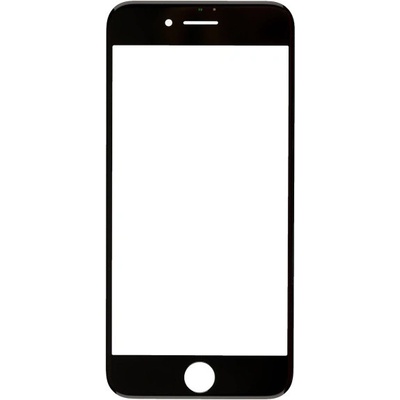 AppleKing přední dotykové sklo, včetně OCA lepidla, POL filmu, rámečků pro přední fotoaparát, proximity sensor a mřížky pro sluchátko pro iPhone 7 - černé