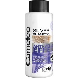 Delia Cosmetics Cameleo Шампоан за неутрализиране на жълти оттенъци Silver Anti Yellow, 50 ml - ozone
