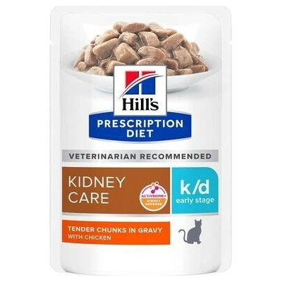 Hill's Prescription Diet Feline k/d Kidney Care Early Stage s kuřecím masem 12 x 85 g