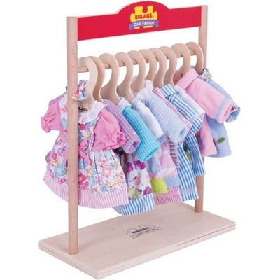Bigjigs Toys věšák pro šaty panenek
