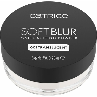 Catrice Soft Blur Matte sypký fixačný púder 001 Translucent 8 g