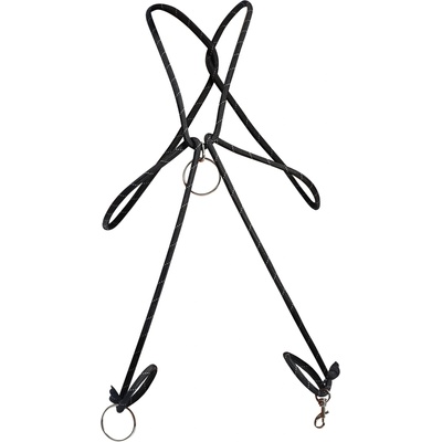 DNGEON Cock Ring Rope Black