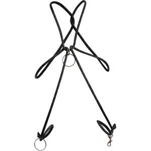 DNGEON Cock Ring Rope Black