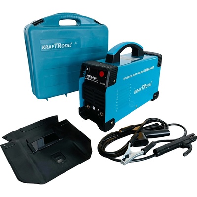 KraftRoyal Професионален инверторен електрожен KraftRoyal MMA-400A с куфар - Син