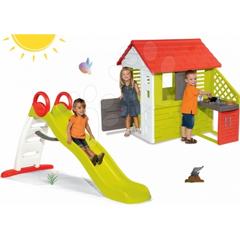 Smoby set domček Pretty Nature a šmykľavka Funny