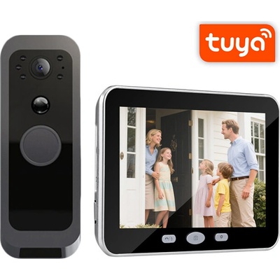 Bezdrôtový Wi-Fi videozvonček s LCD displejom TPD10-W