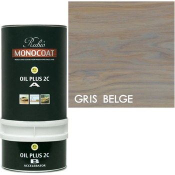 Rubio Monocoat Oil 2C Gris Belge - Двукомпонентно масло за вътрешна употреба 0.39л (3113)