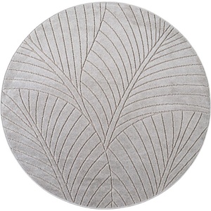 Ayyildiz Carpets Кръгъл килим за открито и закрито в сребрист цвят ø 160 cm Nova 1203 - Ayyildiz Carpets (NOVA1601601203SILVER)