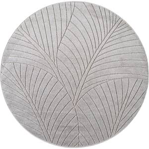 Ayyildiz Кръгъл килим за открито и закрито в сребрист цвят ø 160 cm Nova 1203 - Ayyildiz Carpets (NOVA1601601203SILVER)
