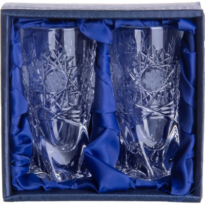 ONTE CRYSTAL Broušené skleničky na panáky vysoké Klasika Počet sklenic 2 x 50 ml