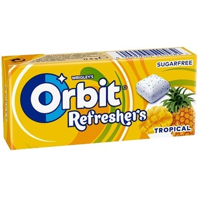 Orbit Refreshers žvýkačky bez cukru Tropical 18 g