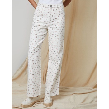 Threadbare Дънки Threadbare Women's Soleil Wide Leg Jeans - White