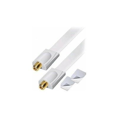 CABLETECH Podokenný kábel, F-zdierka - F-zdierka (okenná prechodka) 22cm KPO3720