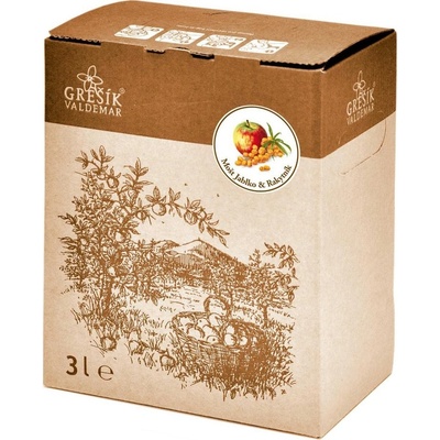 Grešík Mošt Jablko & Rakytník 3 l – Zboží Dáma